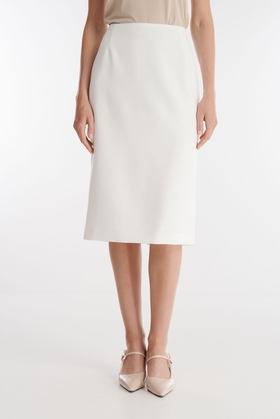 Белая юбка миди