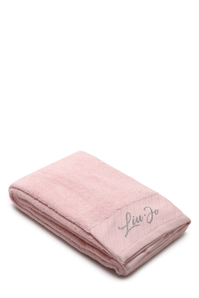 Полотенце розовое из хлопка 100x150 см
