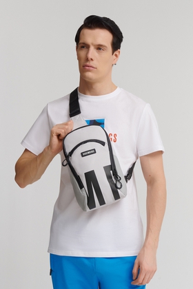 Мужская серая сумка 