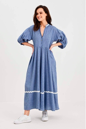 Женское длинное летнее платье