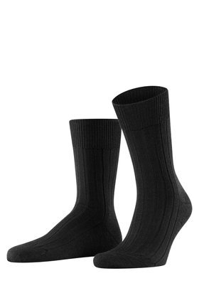 Носки мужские черные шерстяные Teppich im Schuh