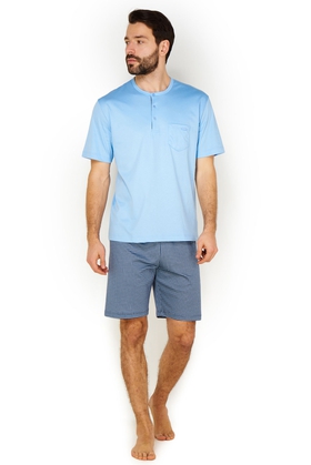  Хлопковая пижама с шортами 