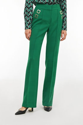 Женские зеленые брюки 