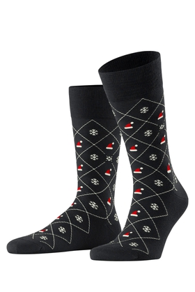 Носки мужские чёрные X-Mas Argyle