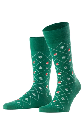 Носки мужские зелёные X-Mas Argyle