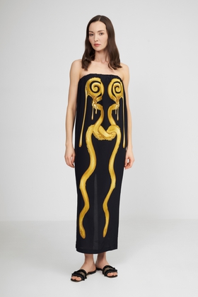 Пляжное длинное платье 