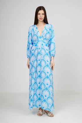 Женское пляжное длинное платье