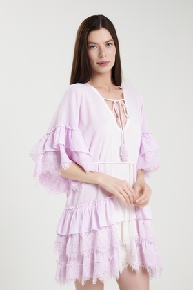 Хлопковое короткое платье