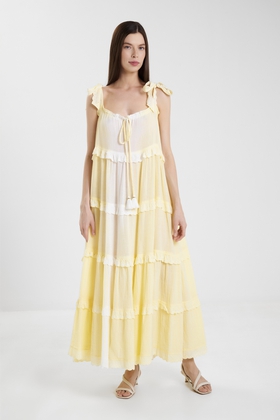 Длинное летнее платье