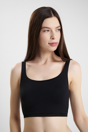 Женский черный топ 