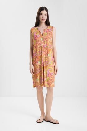 Платье миди без рукавов