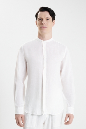 Мужская льняная рубашка