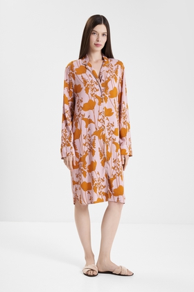  Женская сорочка-рубашка миди 