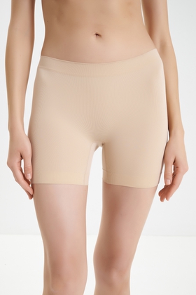 Бежевые женские трусы-шорты