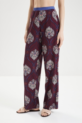  Женские широкие домашние брюки 