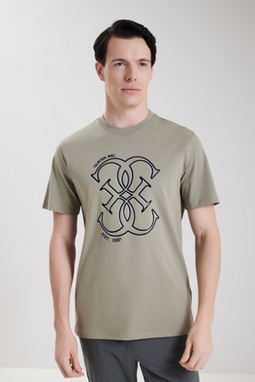  Мужская хлопковая футболка 