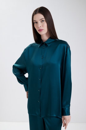  Пижамная блузка из шелка 