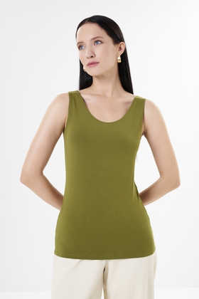 Женский зелёный топ