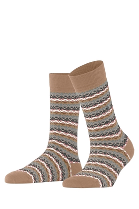 Носки женские коричневые Modern Fair Isle