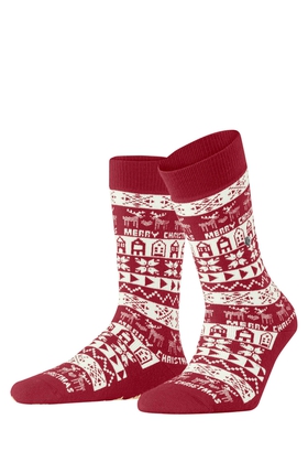 Носки женские красные Merry Christmas