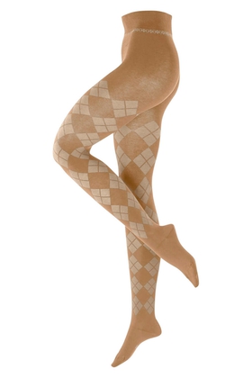 Колготки женские коричневые Fine Argyle