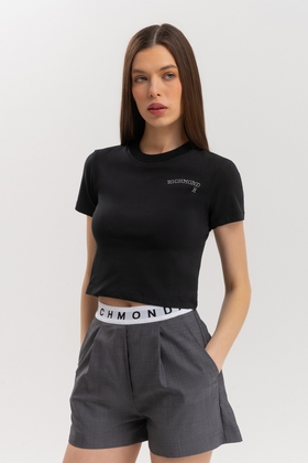 Женский чёрный топ 