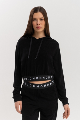 Женская чёрная толстовка 