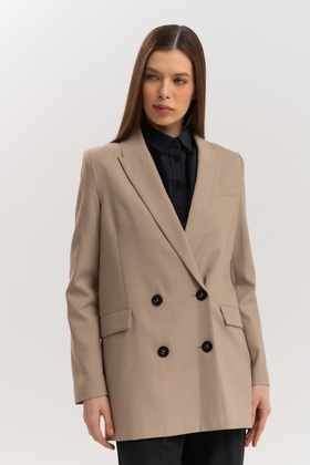 Женский бежевый жакет 