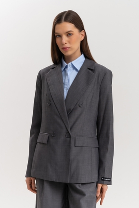 Женский серый жакет 