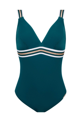  Слитный купальник с мягкими чашками 