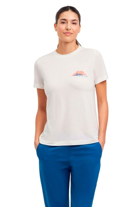 Женская белая спортивная футболка