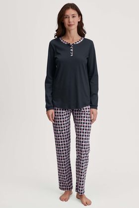 Женская хлопковая пижама с брюками