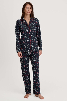 Женская хлопковая пижама с брюками