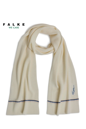 Белый шерстяной шарф