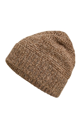 Шапка коричневая шерстяная
