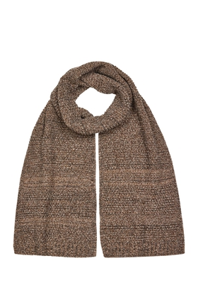 Серый коричневый шарф