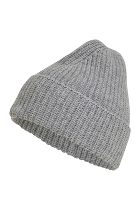 Серая шерстяная шапка