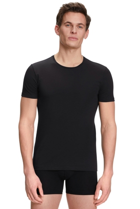 Комплект футболок мужских черных из хлопка 2 шт.