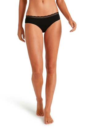 Женские чёрные трусы-сипы