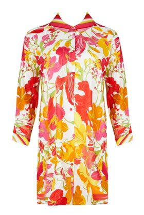  Женская пляжная туника-рубашка 