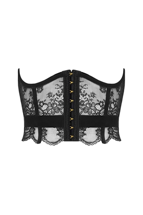 Женский чёрный корсет 