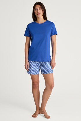 Женская пижама с шортами из хлопка 