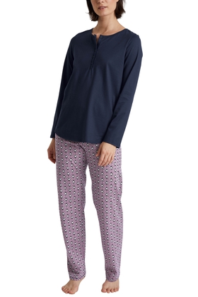 Хлопковая пижама с брюками 