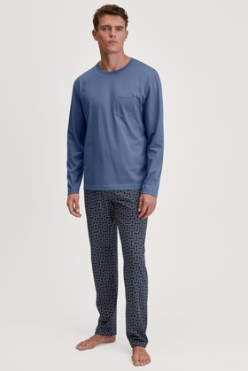  Мужская пижама с брюками из хлопка