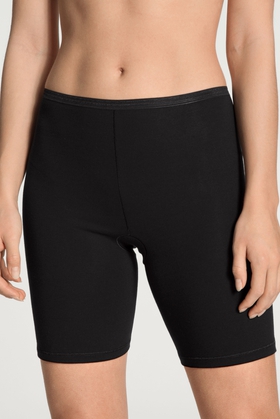 Женские черные трусы-шорты макси