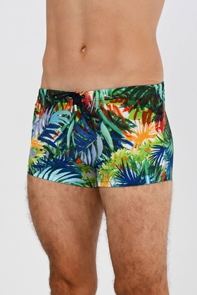 Мужские плавки-боксеры с растительным принтом 