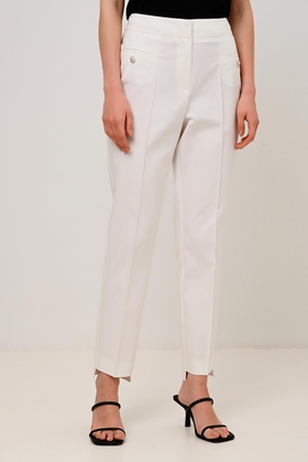 Женские белые брюки со стрелками