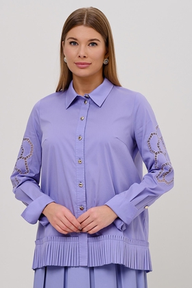 Женская блузка фиолетового цвета