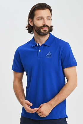  Рубашка-поло синего цвета