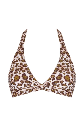 Леопардовый купальный лиф